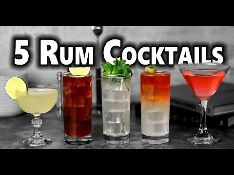 5 x Easy Rum Cocktails | Booze On The Rocks