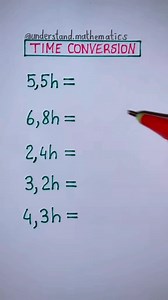 195K views · 693 reactions | Time Conversion #maths #mathematics #study #knowledge #school #reels #reel | Understand Mathematics | Facebook