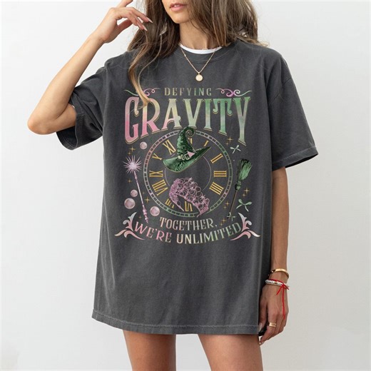 Defy Gravity Shirt Comfort Colors, Retro Wicked Together We’re Unlimited Kids Shirt, Broomstick Magic Wand Musical Shirt, Wizard Movie Fan - Etsy