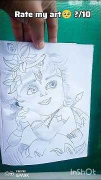 krishan ji drawing 🦚🌸