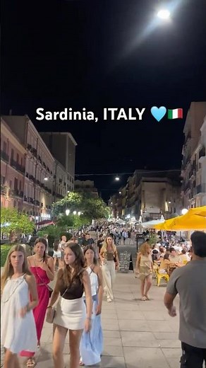 Stunning & Vibrant nights of Sardinia ❤️🇮🇹 #sardinia