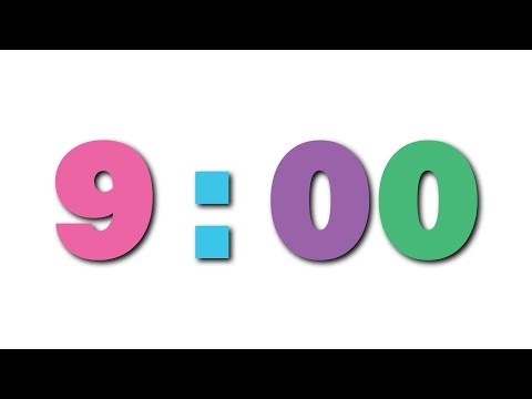 Silent 9 minutes Cartoon Countdown Timer