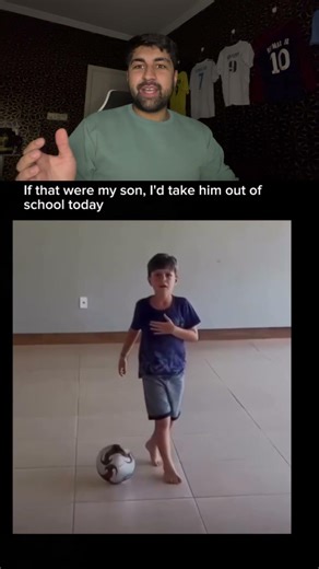 This Kid’s First Touch Is From Heaven 😳⚽ #footballshorts #football #footballskills