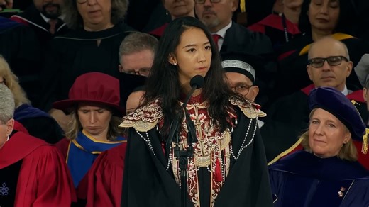 Graduate Yurong 'Luanna' Jiang delivers address at Harvard's Commencement