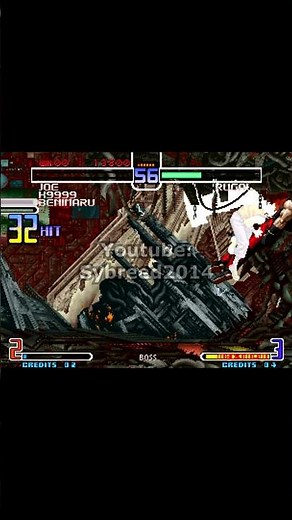 Joe, K9999 & Benimaru vs Rugal - KOF 2002 Hack #kof #bestarcadegames #retrogaming #arcade