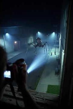 Alien Contact: Arachnid Entity Approaching the Cameraman