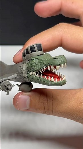 I made Bombordiro Crocodildo #memes #bombardirocrocodillo #clay #brainrot