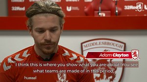 “This is where you show what you are about, you see what teams are made of in this period" 🗣️💬 Adam Clayton previews Saturday's trip to Brentford FC 📹➡️ http://bit.ly/2TAUN2A #UTB | Middlesbrough FC