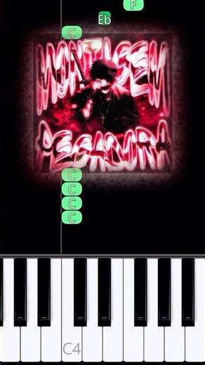how to play "MONTAGEM PEGADORA (Slowed)" on piano