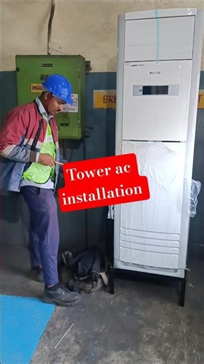voltas tower ac installation vlog | आज मैने टावर ऐसी प्लांट में इंस्टॉल किए #hvacrepair #acrepairing