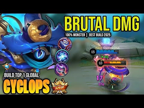 CYCLOPS BEST BUILD 2025 | BUILD TOP 1 GLOBAL CYCLOPS GAMEPLAY | MOBILE LEGENDS✓