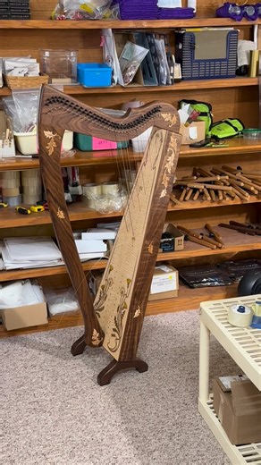 Harpsicle® Harps on Instagram: "What is happening at Rees Harps??? Quiz… . (1) A “school snow day” caught some parents in the community by surprise… So we helped out. . (2) Starting an early training program for future harp makers.🙃🥰 . #harp #harpist #daycare #strings #acoustic"