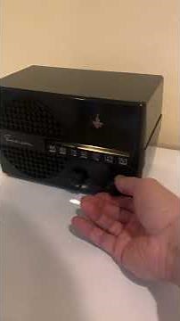 Jet Black 1950 Emerson Model 652 AM Vacuum Tube Radio Sounds Great! Excellent Condition!