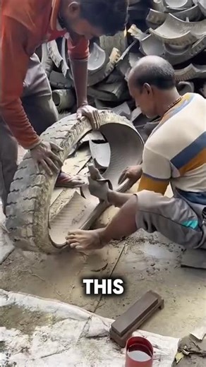 Making Bicycle Seats from Old Truck Tires
