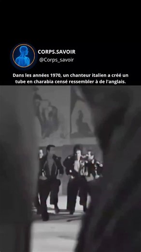 CORPS.SAVOIR on Instagram: "En 1972, le chanteur italien Adriano Celentano sortait « Prisencolinensinainciusol », une chanson entièrement écrite en charabia. Son but était d'imiter le son et le rythme de l'anglais américain pour montrer l'effet que la musique pop anglaise pouvait avoir sur les non-anglophones. La chanson n'avait pas de véritable signification, mais elle capturait parfaitement l'essence de la phonétique anglaise. Son groove entraînant, son rythme funky et son interprétation vocal