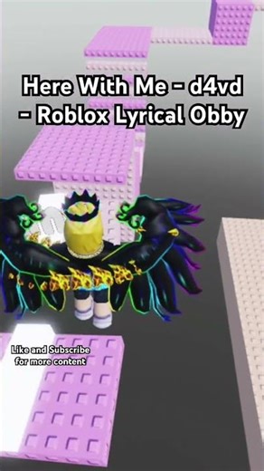 Here With Me d4vd - Roblox Lyrical Obby #likeandsubscribe #roblox #lyricalobby
