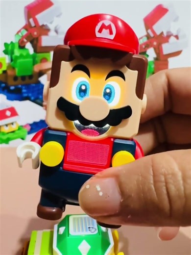 Triple Lego Mario OFF their button and see whats happen #shorts #supermario #funny #toys #asmr c7