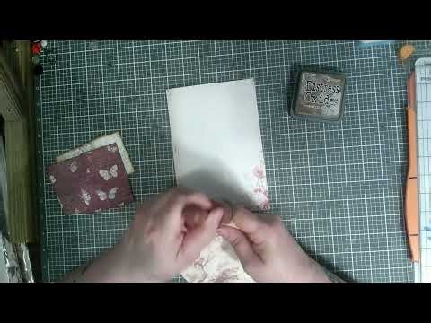 sewn page junk journal Keepsake Journal kit My Porch Prints first page ephemera inking