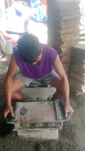 how to make hollow blocks manual type molder #amazing #foryou #foryouviral #hollowblocks#shortvideo