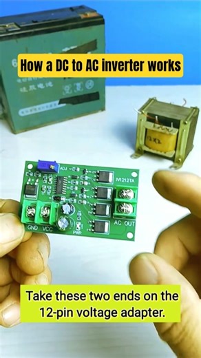 How I Made a 12V DC to 220V AC Inverter That Actually Works #shorts