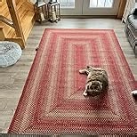 Homespice Chester Braided Rug Runner 22x72 - Durable Jute Kitchen Runners for Lodge and Cabin Style Decor