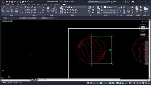 AutoCAD2021练习图1第1讲，cad零基础入门教程全集