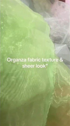Organza Fabric Texture & Sheer Look
