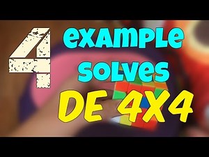 4 EXAMPLE SOLVES DE 4x4! - Como armo YO el 4x4 | ArSpeedcuber