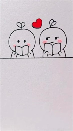 how to draw Cute Love Drawing |Couple Drawing 💖 |Easy Drawing for Beginners #drawing #trending #art