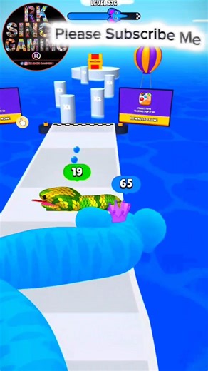 snake run 3d game Funny 376🪱🐍 #gaming #snakegame