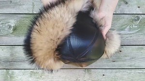 Oversized Raccoon Trapper Hat Women, Fluffy Aviator Hat, Fur Bomber Hat, Leather Trapper Hat, Big Fur Hat, Fuzzy Ushanka, Warm Gift for Mom - Etsy