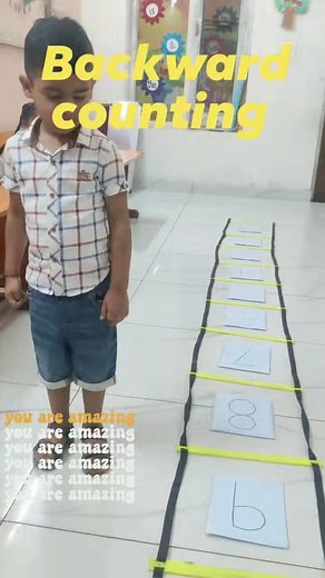 Learning Backward counting Kindergarten activity #preschoolers #playbasedlearning #montessorikids #preschoollife #LearningThroughPlay #kidsactivities #EarlyEducation #ChildhoodEducation #PreschoolFun #sunrisenurseryschool #BestSchoolInLudhiana | Sunrise Nursery School
