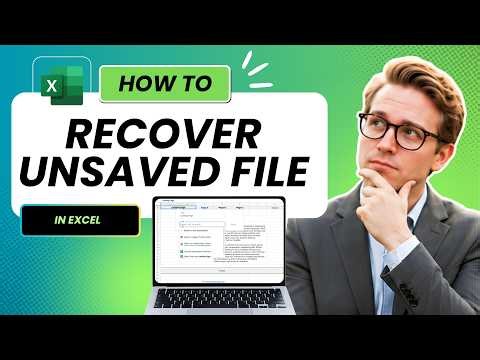 How to Recover Unsaved Excel File (Full Guide 2026)
