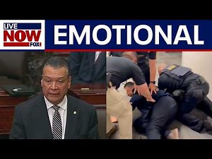 WATCH: CA Sen. Alex Padilla speaks on forceful removal from Kristi Noem news conference