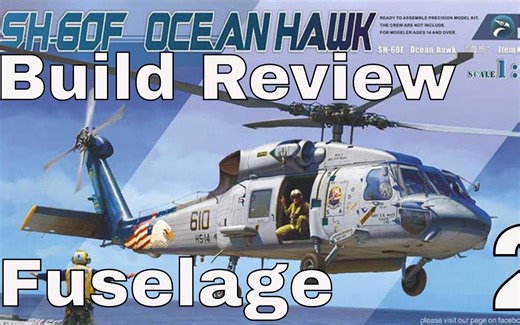 小鹰Kitty Hawk 1/35 SH-60F Ocean Hawk"海鹰"舰载直升机模型制作Part-2/4