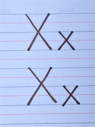 How To Write Letter Xx✏️✏️✍️ #alphabet #educational #tutorial #highlights #fypp