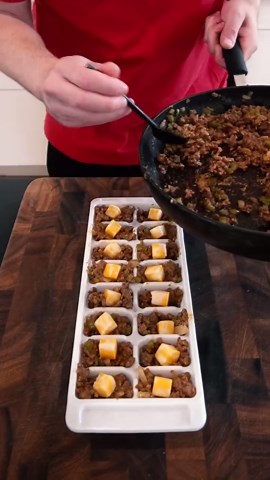 Cheese and meat filled biscuit recipe