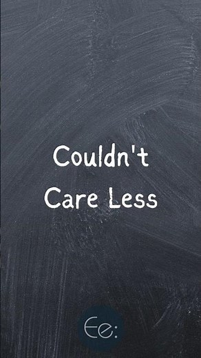 Couldn't Care Less 😒🚫 What Does It Mean? #english #phrases #expression #meaning #idioms #slang #esl