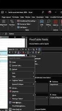 Pivotable Use / #excel #vlookup #xlookup #advance #short #shorts #excelshorts #shortsfeed #pivot