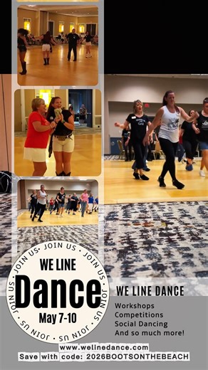 🪩We line dance event weekend in Indianapolis IN. Save with code 2026BOOTSONTHEBEACH