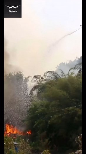 12 reactions |  Firefighting Drone in Action! In just 2 minutes,...