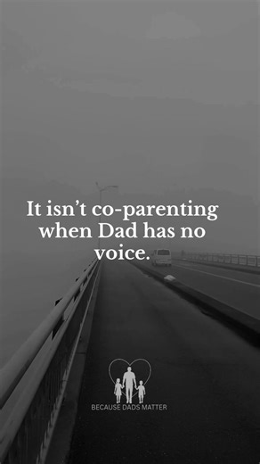 It isn’t co-parenting when Dad has no voice. Co-parenting means respect. Communication. And room for both parents to matter. Silencing a father isn’t cooperation. It’s control. Comment “quiet” and I’ll send you a few things that help steady moments like this. #dadtruth #presentdad #fatherhoodreality #coparentinglife #parentalalienation
