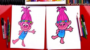 How To Draw Poppy From Trolls