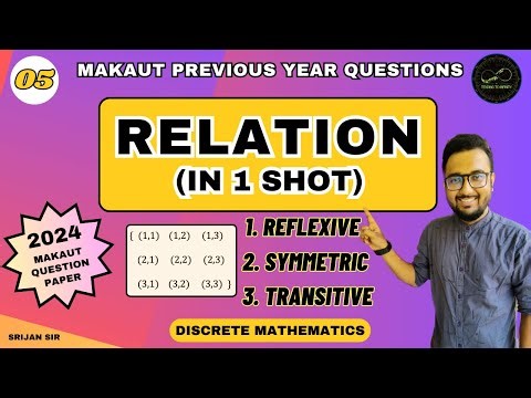 05 | Relations in 1 shot | Equivalence Relation | Set Theory | Discrete Mathematics