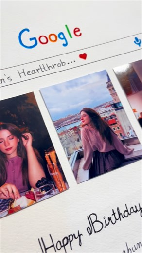 The crafter’s heART 🎨 on Instagram: "✨ Hand‑crafted Google frame birthday magic for Geena! 🎂💖 A personalized search of Pakistan’s heartthrob with sweet photos & handwritten wishes. Want your own custom Google frame? Dm me to make yours special! 📸🖌️ Sent to @dananeerr 💙 Ordered by @geenaluvbott_ 🫠 #customgifts #googleframe #google #customized #handmade"