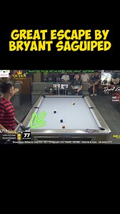 36K views · 206 reactions | Great Escape Shot by Bryant Saguiped | 77.billiards | Facebook
