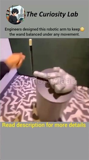 this robotic arm 😳 can balance in any moment #shorts #robotic