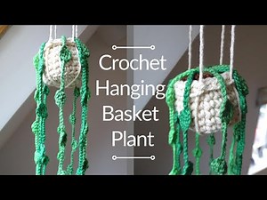 DIY Hanging Basket Plant | Simple Crochet Succulent | Easy Home Decor Project