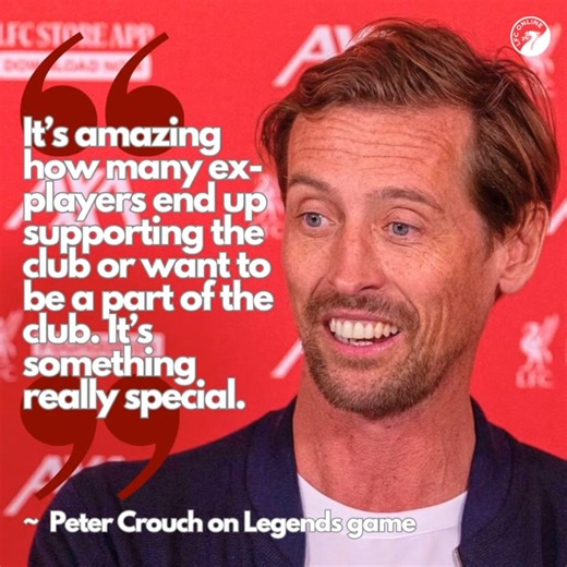 Peter Crouch on Liverpool Legends game v Chelsea this afternoon… | LFC Online