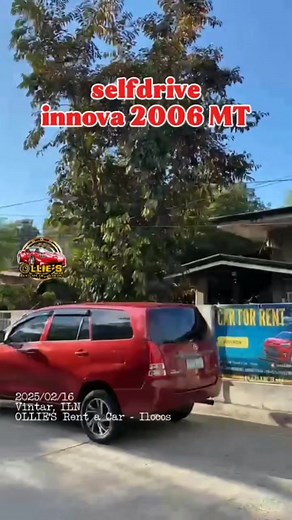 ‼️RENTED |SELFDRIVE |2 DAYS‼️ ‼️RENTED |SELFDRIVE |2 DAYS‼️ ‼️RENTED |SELFDRIVE |2 DAYS‼️ Feb 16, 2025, 7:40AM: Thank you for choosing OLLIE'S for your 2-day selfdrive rental. We appreciate your trust with us. Safetravels! 🚘 Toyota INNOVA 2006 MT (SCARLET) SMART: 09998810866 / 09288110856 GLOBE: 09457342963 DITO: 09926762050 / 09926762149 CAR RENTAL in LAOAG CAR RENTAL in VIGAN CAR RENTAL in ILOCOS CAR RENTAL in PAGUDPUD RENT A CAR in LAOAG RENT A CAR in VIGAN RENT A CAR in ILOCOS RENT A CAR in